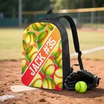 Personalizzato giochi a palla colorati zaino borsa pranzo astuccio portamatite con nome regalo di ritorno a scuola per gli studenti