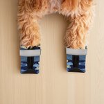 Personalizado Multicolor Camuflaje Diseño Antideslizante Zapatos de perro para pavimento caliente con nombre Accesorios al aire libre Regalo de cumpleaños para los dueños de perros