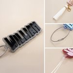 Personalizada Glitter Bolsa de equipaje Mochila acrílico etiqueta de nombre Accesorios de viaje Uso diario Regalo de cumpleaños para el viajero Estudiante