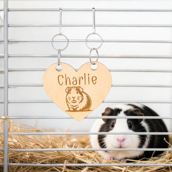 Personalised Cute Guinea Pig Wooden Plaque with Name Pet Supplies Holiday Anniversary Gift for Pet Lovers