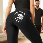 Personalized This Ass Belongs To Palm Stretch Leggings Yoga Pants with Name Daily Sports Accessories Birthday Anniversary Gift for Girlfriend Wife