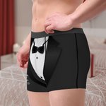Boxer da uomo personalizzati con nome e data Regalo di anniversario di matrimonio per gli sposi