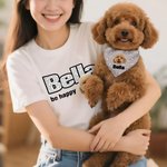 Set de bavoirs pour chien avec nom Cadeau d'anniversaire pour les amoureux des chiens.