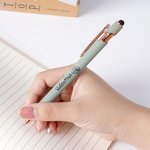 Penna a sfera retrattile personalizzata con fiore di nascita e nome, colori Morandi - Festa dell'insegnante - Regalo per studenti e dipendenti