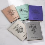 Personalized Look Unto Christ LDS Temple Recommend Leather Card Holder with Quotes Christmas Gift for Latter-day Saint Youth