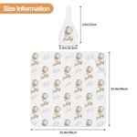Personlig fly fly varmluftsballong sky swaddle teppe og knutehatt sett med navn bursdag baby shower gave til nyfødte babyer