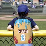 Henkilökohtainen jäätelö tippuu Baseball Sports Backpack Lounas laukku kynä Case Set nimi ja numero takaisin kouluun lahja lapsille opiskelijoille