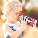 Personalized Dinosaur Fantasy Unicorn 12 oz Insulated Kid Water Bottle with Name Handle and Silicone Straw Birthday Back to School Gift for Kids