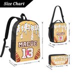 Henkilökohtainen jäätelö tippuu Baseball Sports Backpack Lounas laukku kynä Case Set nimi ja numero takaisin kouluun lahja lapsille opiskelijoille