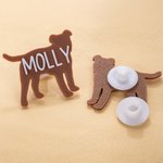 Personalised Cute Dog Silhouette Shoes Clog Charms with Name Shoes Decoration Daily Wear Birthday Gift for Pet Lovers