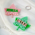 Henkilökohtainen upotekoristeinen Pearl Ivy Sorority Pin Badge nimellä Initiation Ceremonie lahja Sororsille