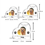 Personalisierte Haustier-Gedenktafel mit Foto Datum und Namen | herzförmiger Acrylblock | Wohndeko | Erinnerung Geschenk für Hunde- und Katzenbesitzer