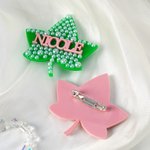 Henkilökohtainen upotekoristeinen Pearl Ivy Sorority Pin Badge nimellä Initiation Ceremonie lahja Sororsille