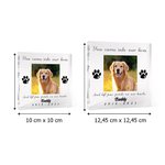 Personalisierte Haustier-Gedenktafel mit Foto Datum und Namen | herzförmiger Acrylblock | Wohndeko | Erinnerung Geschenk für Hunde- und Katzenbesitzer