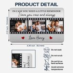 Personalised I Love You Now And Always Videotape 3 Photos Wallet Card with Text  Anniversary Gift for Boyfriend Husband