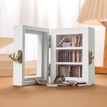 Personalisiertes Miniatur-Bücherregal Anxiety Bookshelf Schütteln Sie Ihre Angst ab mit Text 60 Mini-Büchern Deko Geburtstagsgeschenk für Bücherwürmer