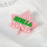 Henkilökohtainen upotekoristeinen Pearl Ivy Sorority Pin Badge nimellä Initiation Ceremonie lahja Sororsille