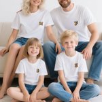 Personalisiertes Oktoberfest 2025 Cartoon-Charakter Baumwolle T-Shirt mit Biermuster-Initiale Party Geschenk für Kinder Erwachsenen Bierliebhaber