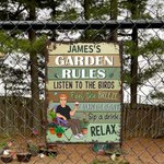 Personalized Garden Rules Cartoon Character Vertical Metal Sign with Name Garden Decor Birthday Housewarming Gift for Family Gardening Lovers