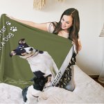 Henkilökohtainen Life Is Better Leopard Pet Photo Soft Throw Blanket kanssa nimi Home Decor joulu syntymäpäivälahja lemmikkieläinten ystäville