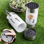 Personalisierte Solar Gartenleuchte mit Geburtsblume und Namen | wasserdicht | Gartenstecker | Gartendeko | Geburtstag Geschenk für Hobbygärtner