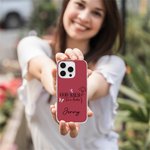 Etui de téléphone pour iPhone avec nom et titre Cadeau d'anniversaire pour jeunes femmes