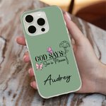 Etui de téléphone pour iPhone avec nom et titre Cadeau d'anniversaire pour jeunes femmes