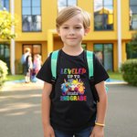 Personalised Gamepad Ink Splashing Design T-shirt Sweatshirt Hoodie with Name and Grade Back to School Birthday Gift for Boys Girls