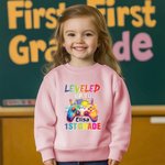 Personalised Gamepad Ink Splashing Design T-shirt Sweatshirt Hoodie with Name and Grade Back to School Birthday Gift for Boys Girls