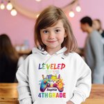 Personalised Gamepad Ink Splashing Design T-shirt Sweatshirt Hoodie with Name and Grade Back to School Birthday Gift for Boys Girls