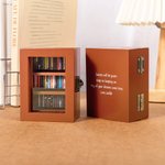 Personalisiertes Miniatur-Bücherregal Anxiety Bookshelf Schütteln Sie Ihre Angst ab mit Text 60 Mini-Büchern Deko Geburtstagsgeschenk für Bücherwürmer