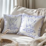 Personalisierte Toile De Jouy Holding Hands I'M Keeping You Throw Kissenbezug mit Namen Home Decor Geburtstag Jahrestag Geschenk für Paar Familie