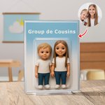 Plaque Acrylique Personnalisée avec Titre et Motif de Personnage en 3D Décoration de Bureau Cadeau d'Anniversaire pour Famille et Amis 2
