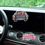 Personalizzato Kids Face Photo Acrilico Auto Hanging Ornament Clip Sunvisor Clip Air Vent Clip Car Decor Regalo di compleanno per la famiglia