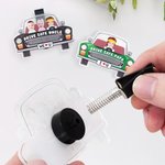 Personalizzato Kids Face Photo Acrilico Auto Hanging Ornament Clip Sunvisor Clip Air Vent Clip Car Decor Regalo di compleanno per la famiglia