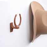 Herradura personalizada Soporte para sombreros multicolor con texto Decoración de pared Inauguración de la casa Regalo de cumpleaños para vaquero