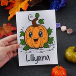 Spersonalizowany zestaw do malowania dyni dla dzieci z imieniem i nazwiskiem Zabawki edukacyjne Prezent na Halloween dla chłopców i dziewczynek