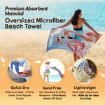 Personalizowany Śmieszny Ręcznik Plażowy Zebra Flamingo Zwierzęta Szybkoschnący Ponadwymiarowy Ręcznik Plażowy z Imieniem Letnie Wakacje Plaża Impreza Prezent dla Przyjaciół Rodziny