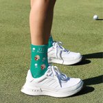 Personlig Golf Ball Club Lucky Number Face Photo Myke pustende midtkalvsokker Jubileum Bursdagsgave til menn Golfspillere