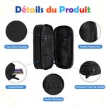 Trousse à Crayons en Tissu Oxford Personnalisée avec Nom et Animal Marin Trousse Deux Couches Durables Cadeau Rentrée Scolaire pour Enfant