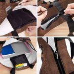 Gepersonaliseerde Vintage Paw Print 1-5 Honden Katten Grote Zippered Tote Bag met Namen Vakantie Verjaardagscadeau voor Pet Lovers Eigenaren
