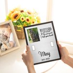 Personalised I Love You Forever Pet Photo Design Wooden Collar Frame with Base and Name Pet Loss Memorial Sympathy Gift for Pet Lovers