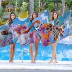 Personalizowany Śmieszny Ręcznik Plażowy Zebra Flamingo Zwierzęta Szybkoschnący Ponadwymiarowy Ręcznik Plażowy z Imieniem Letnie Wakacje Plaża Impreza Prezent dla Przyjaciół Rodziny