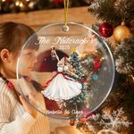 Personalised Nutcracker Clara Ballet Dancer Christmas Ornament with Name and Year Christmas Tree Decor Ballet Recital Gift for Ballerina Girl