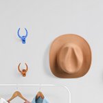 Herradura personalizada Soporte para sombreros multicolor con texto Decoración de pared Inauguración de la casa Regalo de cumpleaños para vaquero