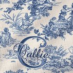Personalisierte Retro Französisch Toile De Jouy Waffel Geschirrtuch mit Initiale und Name Küche Dekoration Hochzeit Verlobung Geschenk für Newlyweds Paar