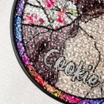 Personalised Stained Glass Style Pet Portrait Photo Suncatcher Ornament with Name Window Balcony Memorial Hanging Decor Birthday Gift for Pet Lovers