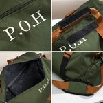 Nome ricamato personalizzato Borsone da viaggio impermeabile con scomparto per le scarpe e tracolla Accessori da viaggio Sport Palestra Regalo per gli uomini