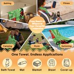 Toalla de playa personalizada de gran tamaño y secado rápido para deportes extremos con nombre Accesorios de vacaciones Regalo de cumpleaños para los amantes de las carreras deportivas