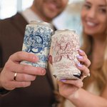Personalisierte Retro-Stil Französisch drucken Toile De Jouy isolierte Bierdose Kühler Hülse mit Namen und Initialen Party Hochzeit Geschenk für Braut Brautjungfern